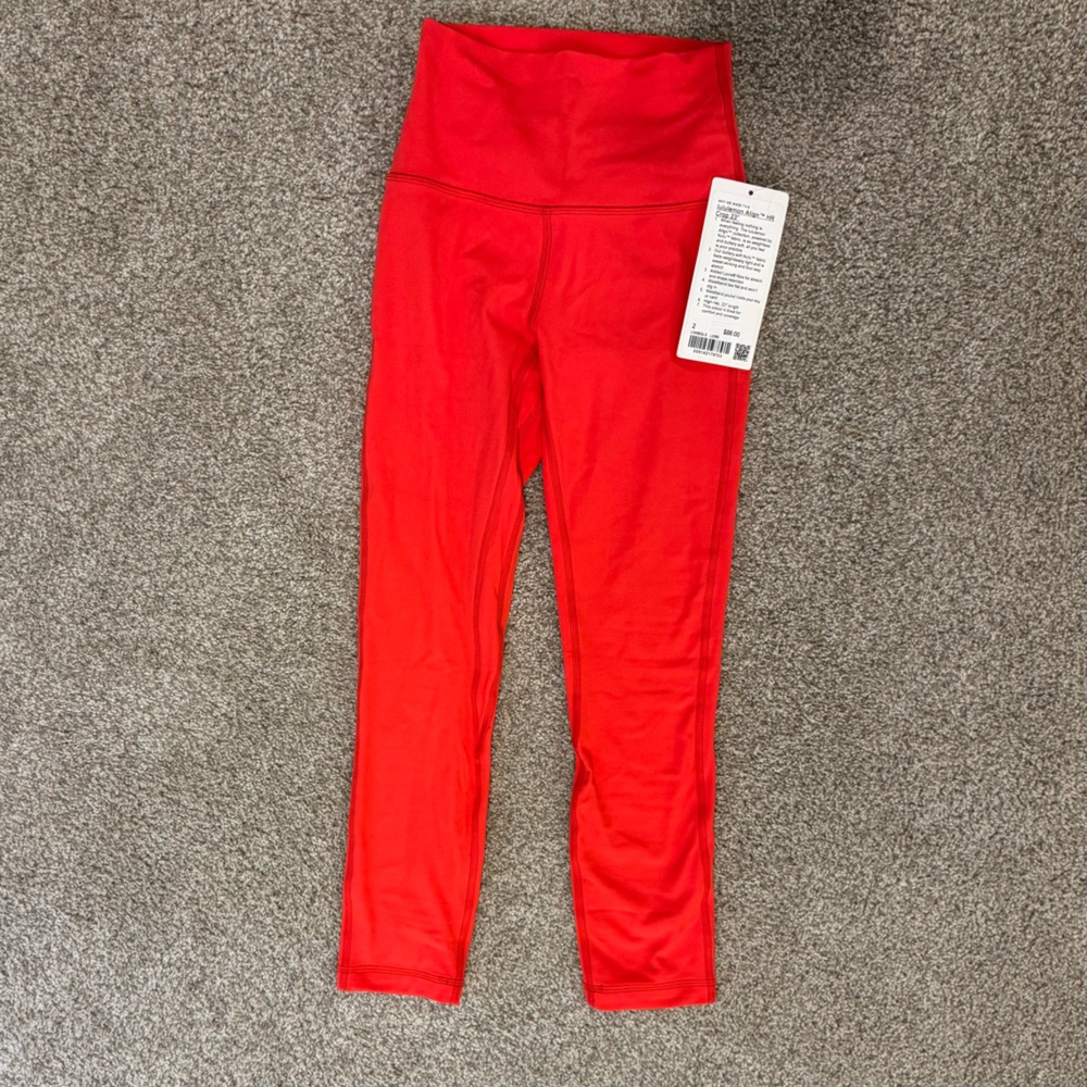 SOLD Lululemon Athletica Align HR Crop 23" in Vibrant Orange